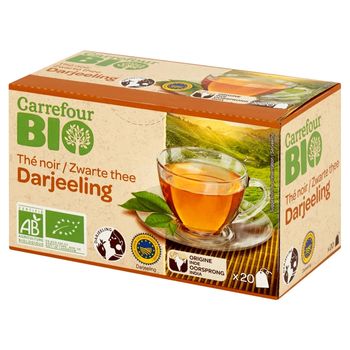 Carrefour Bio Herbata czarna Darjeeling 32 g (20 torebek)