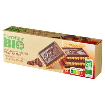 Carrefour Bio Herbatniki z gorzką czekoladą 150 g