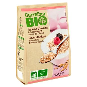 Carrefour Bio Ekologiczne płatki owsiane 500 g