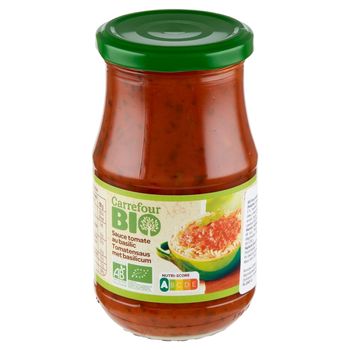 Carrefour Bio Sos pomidorowy z warzywami i bazylią 350 g