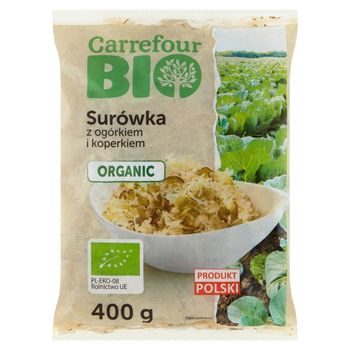 Carrefour Bio Surówka z ogórkiem i koperkiem 400 g