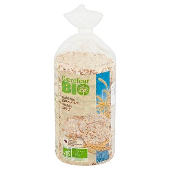 Carrefour Bio Wafle orkiszowe pełnoziarniste 100 g