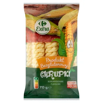 Carrefour Extra Chrupki kukurydziane plecione 70 g