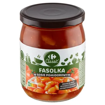 Carrefour Classic Fasolka w sosie pomidorowym 500 g