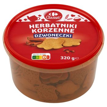Carrefour Classic Herbatniki korzenne dzwoneczki 320 g