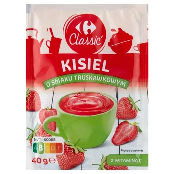 Carrefour Classic Kisiel o smaku truskawkowym 40 g