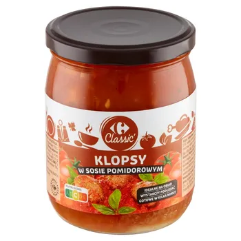 Carrefour Classic Klopsy w sosie pomidorowym 500 g