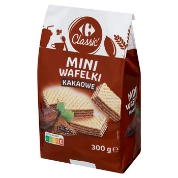 Carrefour Classic Mini wafelki kakaowe 300 g
