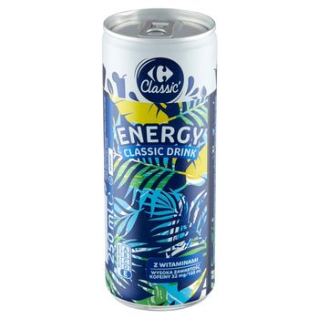 Carrefour Classic Napój energetyzujący gazowany 250 ml