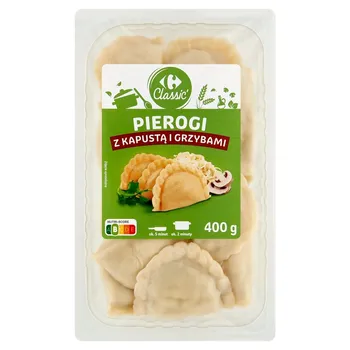 Carrefour Classic Pierogi z kapustą i grzybami 400 g