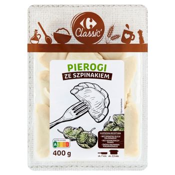 Carrefour Classic Pierogi ze szpinakiem 400 g