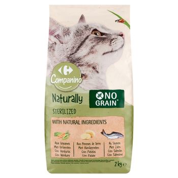 Carrefour Companino Naturally Sterilized Karma dla kotów 2 kg