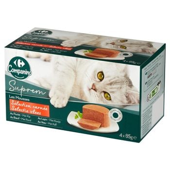 Carrefour Companino Suprem Karma dla kotów 340 g (4 x 85 g)