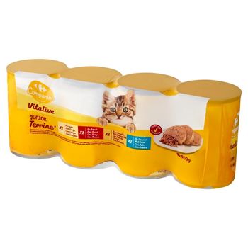 Carrefour Companino Vitalive Karma dla kotów terrine 1,6 kg (4 x 400 g)