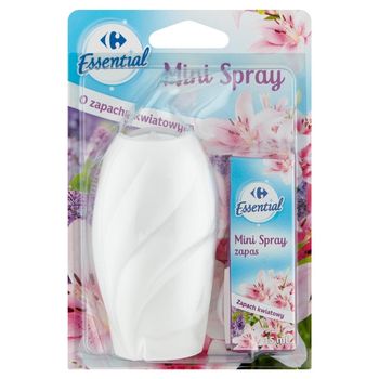 Carrefour Essential Mini Spray Odświeżacz o zapachu kwiatowym 15 ml