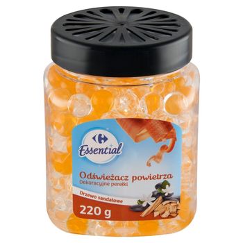 Carrefour Essential Odświeżacz powietrza dekoracyjne perełki drzewo sandałowe 220 g
