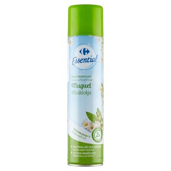 Carrefour Essential Odświeżacz powietrza w sprayu konwalia majowa 300 ml