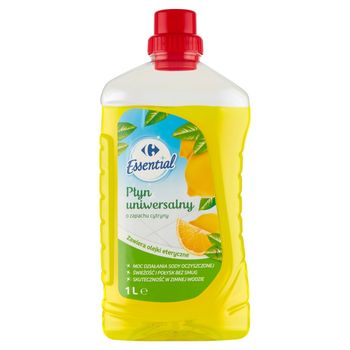 Carrefour Essential Płyn uniwersalny o zapachu cytryny 1 l