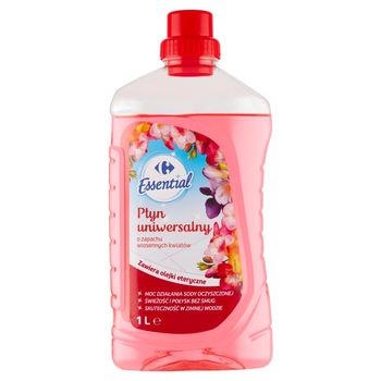 Carrefour Essential Płyn uniwersalny o zapachu wiosennych kwiatów 1 l