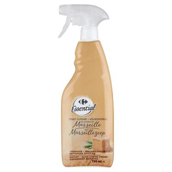 Carrefour Essential Spray do kuchni z mydłem marsylskim 750 ml