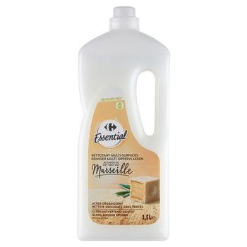 Carrefour Essential Środek czyszczący do wielu powierzchni z mydłem marsylskim 1,5 l