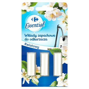Carrefour Essential Wkłady zapachowe do odkurzacza kwiatowy 3 sztuki