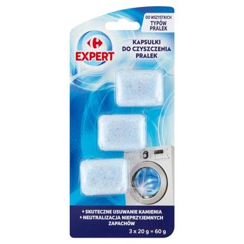 Carrefour Expert Kapsułki do czyszczenia pralek 60 g (3 x 20 g)