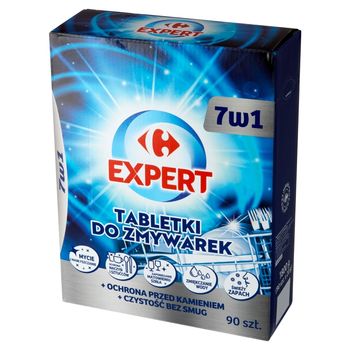 Carrefour Expert Tabletki do zmywarek 7 w 1 1800 g (90 x 20 g)