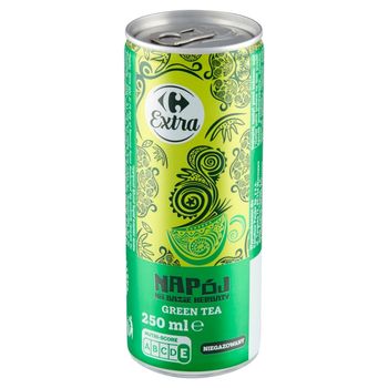 Carrefour Extra Green Tea Napój na bazie herbaty niegazowany 250 ml