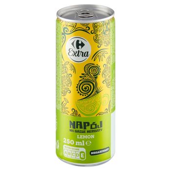 Carrefour Extra Lemon Napój na bazie herbaty niegazowany 250 ml