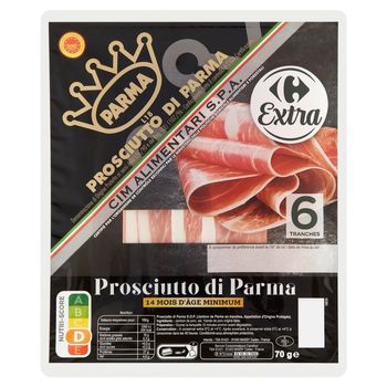 Carrefour Extra Presciutto di Parma Szynka parmeńska 70 g