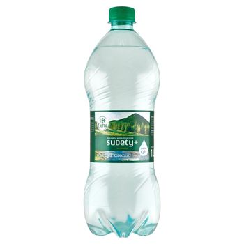 Carrefour Extra Sudety+ Naturalna woda mineralna gazowana 1 l