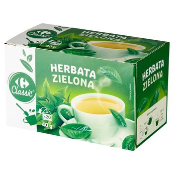 Carrefour Classic Herbata zielona 40 g (20 x 2 g)