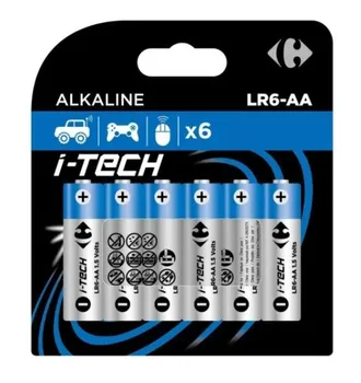 Carrefour i-Tech Baterie alkaliczne AA 6 szt.