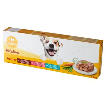 Carrefour Companino Vitalive Karma dla psów 900 g (3 x 300 g)