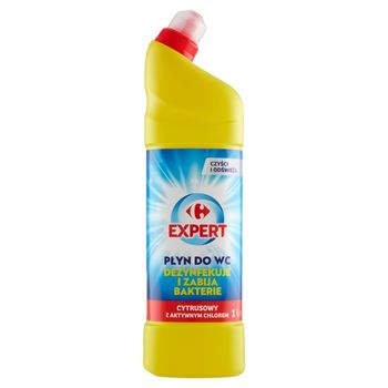 Carrefour Expert Płyn do WC cytrusowy z aktywnym chlorem 1 l