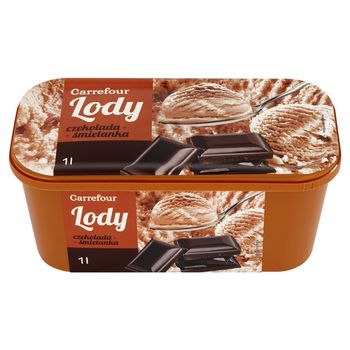 Carrefour Lody czekolada-śmietanka 1 l