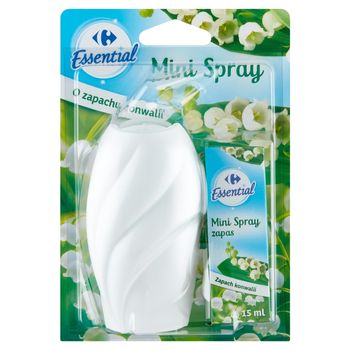 Carrefour Essential Mini Spray Odświeżacz o zapachu konwalii 15 ml