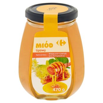 Carrefour Miód lipowy nektarowy 470 g