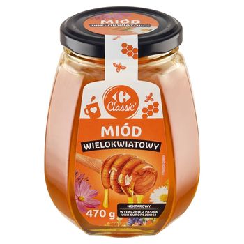 Carrefour Classic Miód wielokwiatowy nektarowy 470 g