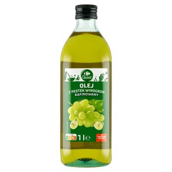 Carrefour Classic Olej z pestek winogron rafinowany 1 l