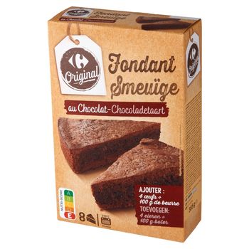 Carrefour Original Mieszanka do przygotowania ciasta czekoladowego fondant 385 g