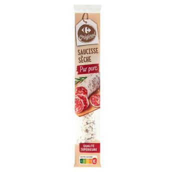 Carrefour Original Sucha kiełbasa wieprzowa 250 g