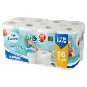 Carrefour Essential Papier toaletowy 16 rolek