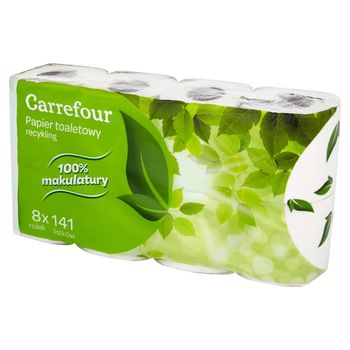 Carrefour Papier toaletowy recykling 8 rolek
