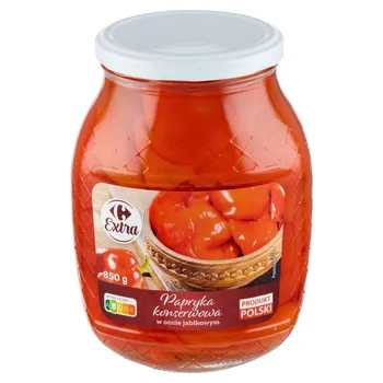 Carrefour Extra Papryka konserwowa w occie jabłkowym 850 g