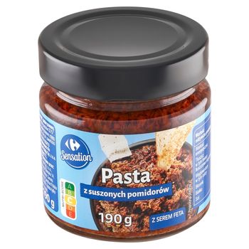 Carrefour Pasta z suszonych pomidorów z serem feta 190 g