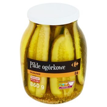 Carrefour Pikle ogórkowe w zalewie 860 g