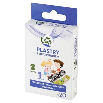 Carrefour Soft Plastry z opatrunkiem 20 sztuk