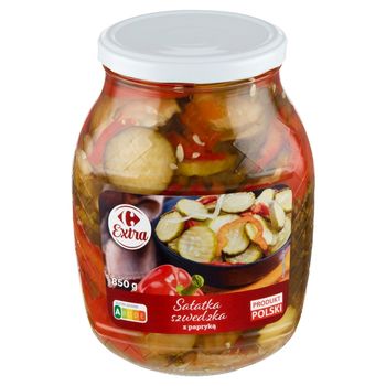Carrefour Extra Sałatka szwedzka z papryką 850 g